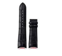 DKWOIS Kompatibel mit Tissot 1853 COUTURIER T035 T035407A T035617 627 T035439 Herren-Gebogenes Armband 22 mm 23 mm 24 mm Armband Echtlederarmband(Black-no clasp,24mm)