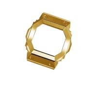 DKWOIS Modifiziertes Uhrenarmband-Set, Uhrenarmband-Gehäuse, kompatibel mit Casio Square GX-56BB GXW-56, Edelstahlgehäuse, Metall-Uhrenarmband(Gold case)