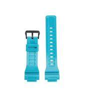 DKWOIS Silikon-Uhrenarmband, kompatibel mit Casio Small Square DW-291H DW-290 W-218H/219H A158, modifiziertes Herren-Gummiarmband, 18 mm(Blue glossy model)