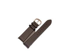 DKWOIS Ultradünnes Uhrenarmband aus echtem Leder, kompatibel mit DW Rossini Longines, weiches Rindsleder, Herren- und Damenarmband, 12 14 15 16 18 20 22 mm(Whitesteel butterfly,14mm)