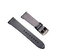 DKWOIS Universelles Uhrenarmband aus echtem Leder, 18, 19, 20, 21, 22, 24 mm, Retro-Wachs-Design, dünnes Rindsleder, Damen- und Herrenarmband(Noir,22mm)