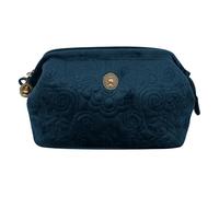 [DL] Cooper Cosmetic Purse Small Velvet Quiltey Days Blue 19x8.5x12cm