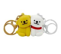DLAIUSMALL 1 Paar Magnetischer Schlüsselanhänger Personalisiert,Partner Schlüsselanhänger (Dog-Key)
