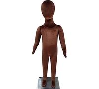 DLAZUM Schneiderpuppe für Modeschülerinnen, verstellbare Kinderpuppe für Kinder von 1-14 Jahren zur Präsentation von Uni-Kleidung,Brown-12 Years Old