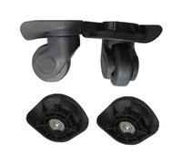 DLZFUDTY Kofferrollen Ersatzrollen,Kofferrollen 1 Paar A19 Ersatz Gepäck Räder Reparatur DIYAccessories for Reise Koffer(Small Black)