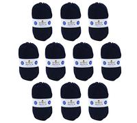 DMC - 10 Knäuel - Knitty 4 Strickgarn - inklusive Erklärungen | angenehm zu stricken - sehr schöne Qualität | 50 g Knäuel - 140 m | 10 Farben erhältlich