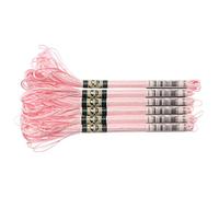 DMC 1008F-S0818 Sticktwist, S0818 Rosa, 8 m, 6 stück