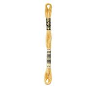 DMC 117-676 Stickgarn, 6 Stränge, Baumwolle, helles Altgold, 8,7 m