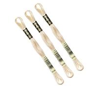 DMC - 3 Stränge Mouliné Spécial 117MC ECRU - 100% Baumwoll-Stickgarn - Für alle Sticktechniken geeignet, ideal für Kreuzstich