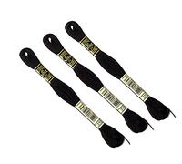 DMC - 3 Stränge Mouliné Spécial 117MC SCHWARZ 310-100% Baumwoll-Stickgarn - Für alle Sticktechniken geeignet, ideal für Kreuzstich