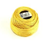 DMC 676 Perlgarn, Baumwolle, Größe 8, 10 g Knäuel