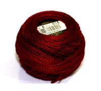 DMC Baumwolle Perle Gewinde Größe 5 815 - Pro 10 Gramm Ball + Gratis Minerva Crafts Craft Guide