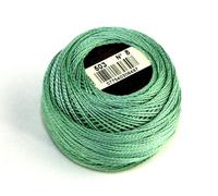 DMC Baumwolle Perle Gewinde Größe 8 503 - Pro 10 Gramm Ball + Gratis Minerva Crafts Craft Guide