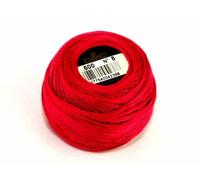 DMC Baumwolle Perle Gewinde Größe 8 600 - Pro 10 Gramm Ball + Gratis Minerva Crafts Craft Guide