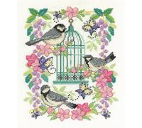 DMC BK1563 Kreuzstich-Set Orientalischer Vogelkfig, Zhlmuster, 20,3 x 25,4 cm, 14-Zhlstich-Set