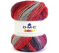 DMC - BRIO, ideal für die Herstellung von Kleidungsstücken - Stricknadel Nr. 4-80% Acryl und 20% Wolle | 100 Gr, 345 m, 18 Farben