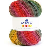 DMC - BRIO, ideal für die Herstellung von Kleidungsstücken - Stricknadel Nr. 4-80% Acryl und 20% Wolle | 100 Gr, 345 m, 18 Farben