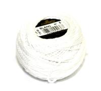 DMC Cotton Perle Thread Size 5 BLANC - per 10 gram ball