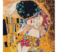 DMC - Der Kuss von Gustav Klimt Kreuzstichset Niveau fortgeschritten