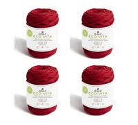 DMC - Eco Vita 12 | Recyceltes Baumwollgarn, Schlauchgarn mit einer Dicke von 4 mm | 250 g - 55 m - 24 Farben
