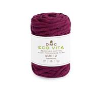 DMC - Eco Vita 12 | Recyceltes Baumwollgarn, Schlauchgarn mit einer Dicke von 4 mm | 250 g - 55 m - 24 Farben