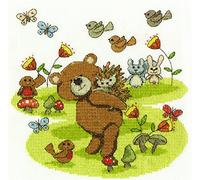 DMC Kit Point de Croix Motif Creative World La Forêt Fabulous Best Buddies, Coton, Multicolore