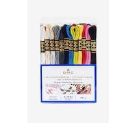 DMC - Mouliné Garnpack Basisfarben, 100% Baumwolle - 24 Stränge Mouliné Spécial Art. 117MC, je 4 m lang | Made in France