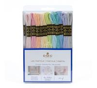 DMC – Garnpack Mouliné Spécial Art. 117MC Pastell, 100% Baumwolle, 12 Stränge je 4 m – Made in France