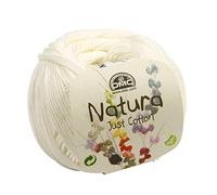DMC Natura Just Baumwolle Garn 50 g, 155 Meter Länge, N002 Weiss