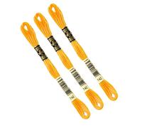 DMC - Set mit 3 DMC-Knäueln, gezwirntes Stickgarn 117 MC, 100% Baumwolle, geeignet für alle Techniken und Untergründe, ideal für Kreuzstich (orange)