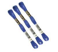 DMC DMC Set mit 3 Garnknäueln, 117 MC, 100 % Baumwolle, für alle Techniken und Materialien, ideal für Kreuzstich, blau