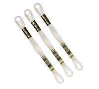 DMC - Set mit 3 Knäueln DMC Stickgarn, 117 MC, 100 % Baumwolle, geeignet für alle Techniken und Untergründe, ideal für Kreuzstich (gebrochenes Weiß)