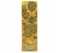 DMC - Sonnenblumen von Van Gogh, The National Gallery Lesezeichen Kreuzstichset Niveau fortgeschritten