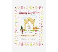 DMC Stickpackung aus gestrandetem Baumwollfaden, mit Zitat "Happily Ever After", Hochzeit BK1922
