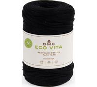DMC Tape-Garn Eco Vita – 80% Baumwolle/20% Polyester, recycelt – Schwarz – 250 g