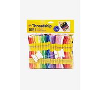 DMC - Teilbares Bastelgarn x 105 - Bunter Farbmix, 100% Baumwolle | Garn zum Sticken/Kreuzstich, Stricken, Freundschaftsbändchen und Nähen