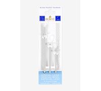 DMC - Wolle-Nadel Set: 3 Kunststoff-Nadeln mit abnehmbarem Perlon-Nadelöhr, transparent, scharf für Nähen und Stickerei