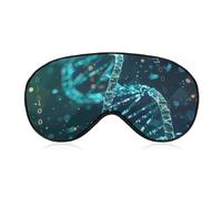 DNA Doppel-Helix-Augenmaske für Damen & Herren, atmungsaktive & verstellbare Augenabdeckung, ultraweiche Schlafmaske, leichte Reise-Augenbinde für Flugzeug, Nickerchen, Nachtschlaf