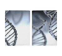 DNA Reisepasshülle mit Kette, Reisepasshülle mit Kreditkartenfächern und Bordkartenfach für Reisen, Familienausweis, Dokumenten-Organizer (20,3 x 13,7 cm)