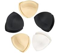 DNDGDLUA 5 Paar BH Einlagen, Sport BH Cups Einlagen, Herausnehmbare Brustvergrößerung Einsätze, BH Einlagen Push up für Sport BH, Bikini Bademode, Push up Pads 1 Paar Weiß, 2 Paar Beige und Schwarz