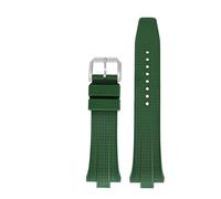DNDJJM FKM-Uhrenarmband aus Fluorkautschuk, kompatibel mit Citizen TSUYOSA Collection NJ0150 NJ0151ME, Silikon-Uhrenarmbänder for Herren und Damen, bunt(Green)