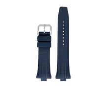 DNDJJM FKM-Uhrenarmband aus Fluorkautschuk, kompatibel mit Citizen TSUYOSA Collection NJ0150 NJ0151ME, Silikon-Uhrenarmbänder for Herren und Damen, bunt(Navy)