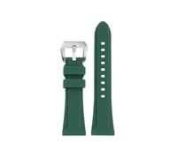 DNDJJM Kompatibel mit Panerai Stealth Series Silikon-Uhrenarmband 2305 5979 2616 Diesel-Armband, wasserdichtes Gummi-Uhrenarmband, Kette männlich, 24 mm, 26 mm(Green-silver,26mm)