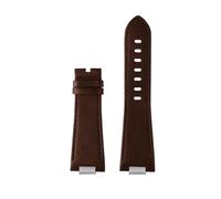 DNDJJM Kompatibel mit Tissot 1853 PRX T137 Serie Riemengürtel Lederarmband T137.407 T137.410 Herrenarmbanduhr Armband 26-12 mm(B Brown no buckle)