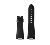 DNDJJM Kompatibel mit Tissot 1853 PRX T137 Serie Riemengürtel Lederarmband T137.407 T137.410 Herrenarmbanduhr Armband 26-12 mm(B Black no buckle)
