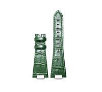 DNDJJM Kompatibel mit Tissot 1853 PRX T137 Serie Riemengürtel Lederarmband T137.407 T137.410 Herrenarmbanduhr Armband 26-12 mm(A Green no buckle)