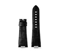 DNDJJM Kompatibel mit Tissot 1853 PRX T137 Serie Riemengürtel Lederarmband T137.407 T137.410 Herrenarmbanduhr Armband 26-12 mm(A Black no buckle)