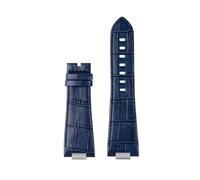 DNDJJM Kompatibel mit Tissot 1853 PRX T137 Serie Riemengürtel Lederarmband T137.407 T137.410 Herrenarmbanduhr Armband 26-12 mm(A Blue no buckle)