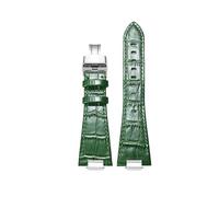 DNDJJM Kompatibel mit Tissot 1853 PRX T137 Serie Riemengürtel Lederarmband T137.407 T137.410 Herrenarmbanduhr Armband 26-12 mm(A Green Folding sk)