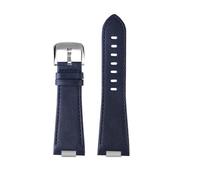 DNDJJM Kompatibel mit Tissot 1853 PRX T137 Serie Riemengürtel Lederarmband T137.407 T137.410 Herrenarmbanduhr Armband 26-12 mm(B Blue Pin silver)